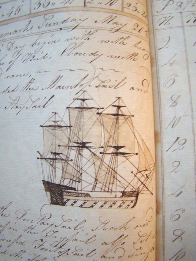 Seth Barlow's Journal made 'for his own amusement' aboard the 'Good Brig Nancy' covering a cruise from New York to Norway and on to Ireland March 26, 1810 to May 20, 1811.